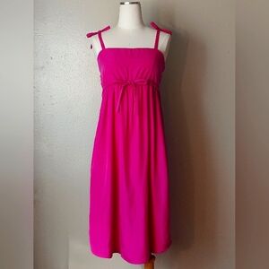 Tie Shoulder Midi Dress !